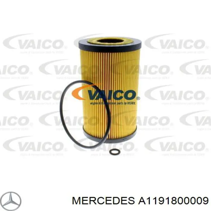 Filtro de aceite motor Mercedes A1191800009