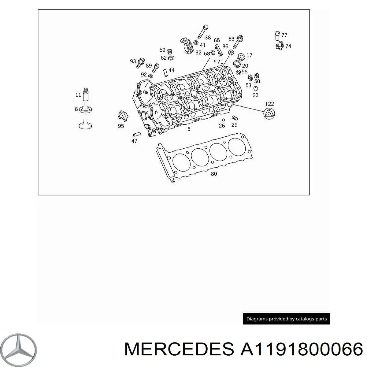 Conector de suministro de aceite al árbol de levas Mercedes 1191800266 precio, desde 25,75 EUR