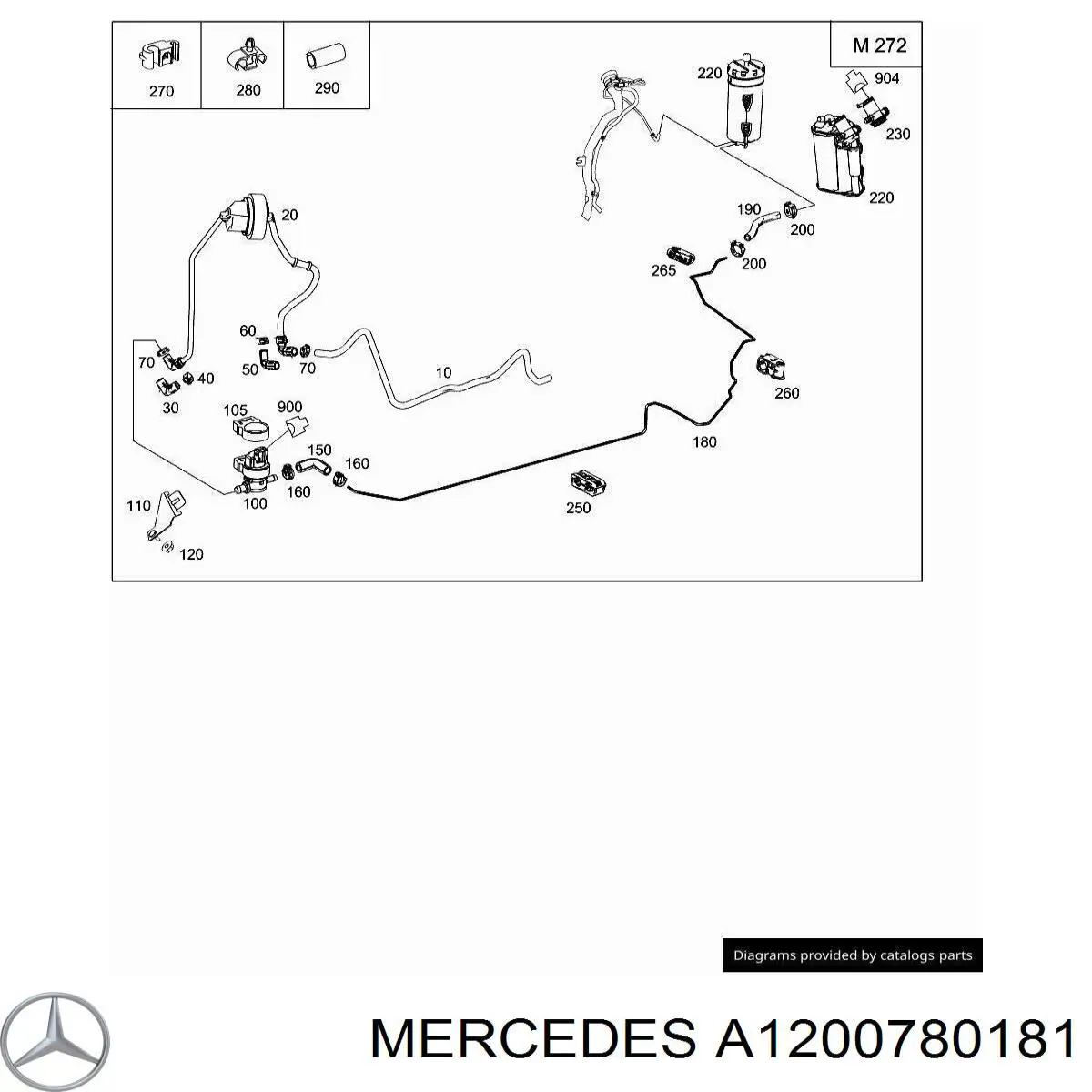  Mercedes A1200780181 precio, desde 15,43 EUR