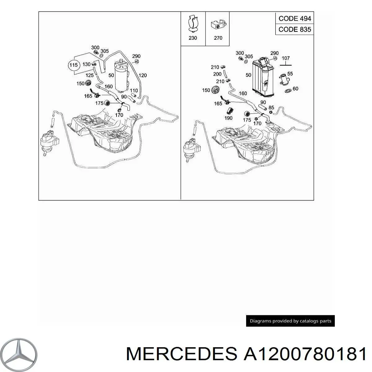 Comprar A1200780181 Mercedes 