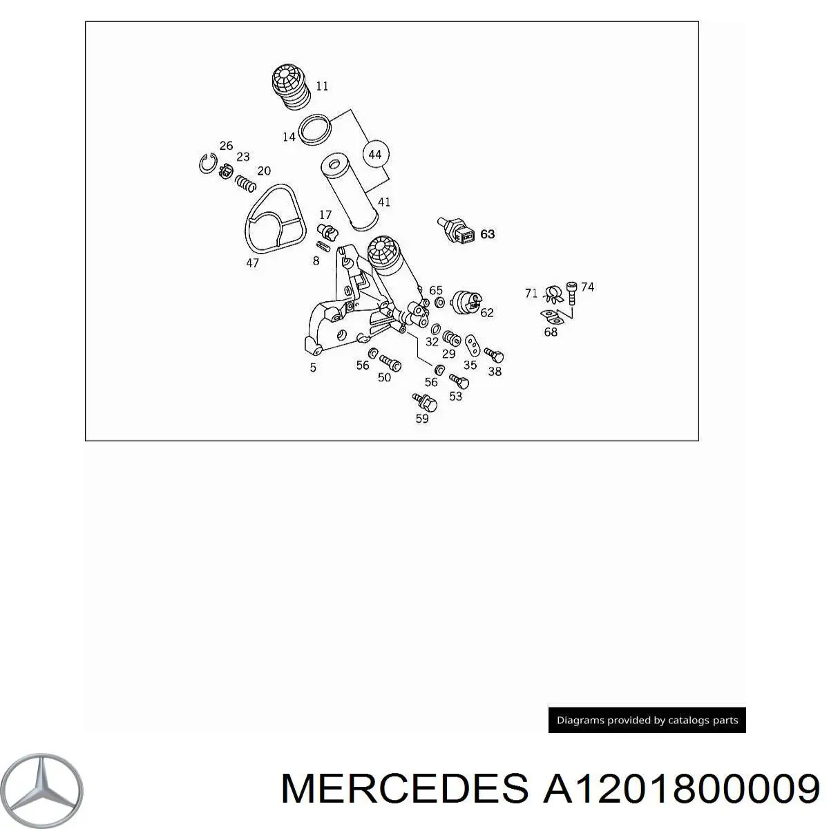 Comprar A1201800009 Mercedes Filtros de aceite