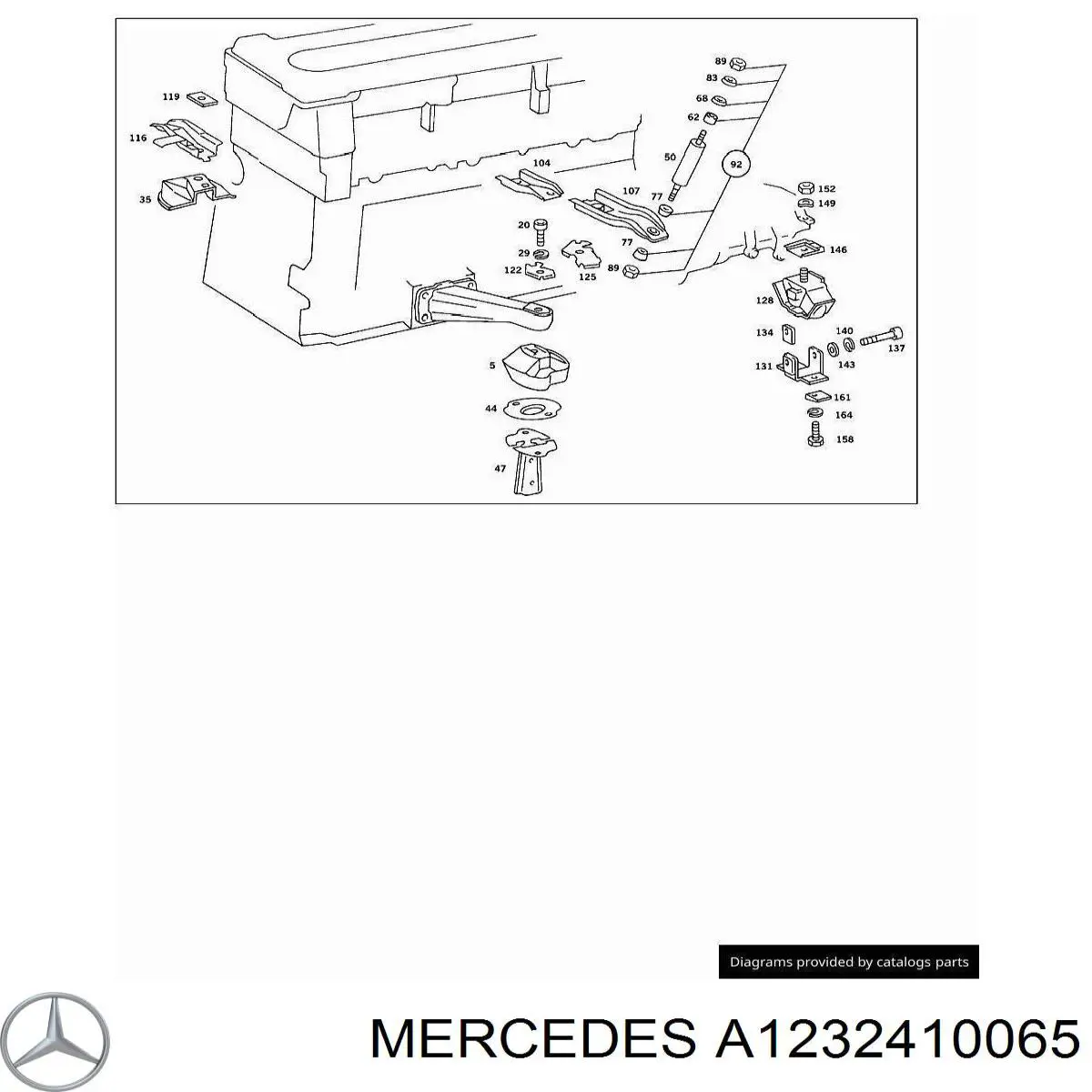  Mercedes A1232410065 precio, desde 4,69 EUR