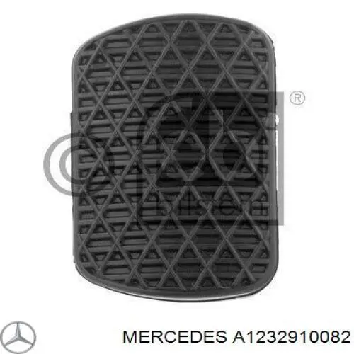 A1232910082 Mercedes revestimiento de pedal, pedal de freno