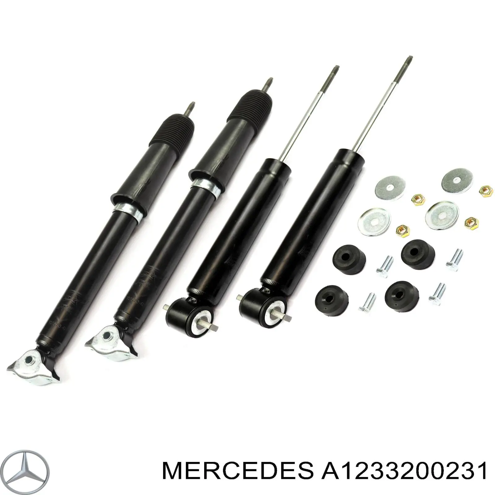 A1233200231 Mercedes amortiguador trasero