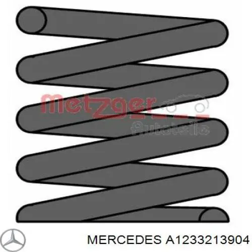 A1233213704 Mercedes muelle de suspensión eje delantero