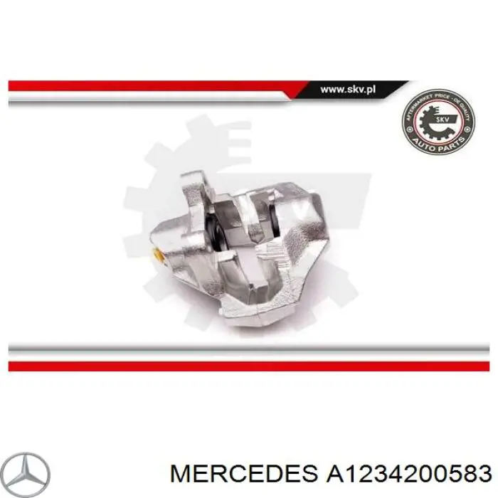 Pinza de freno trasera izquierda A1234200583 Mercedes