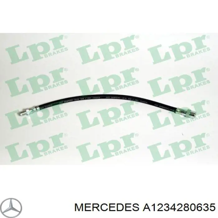 A1234280635 Mercedes latiguillo de freno delantero