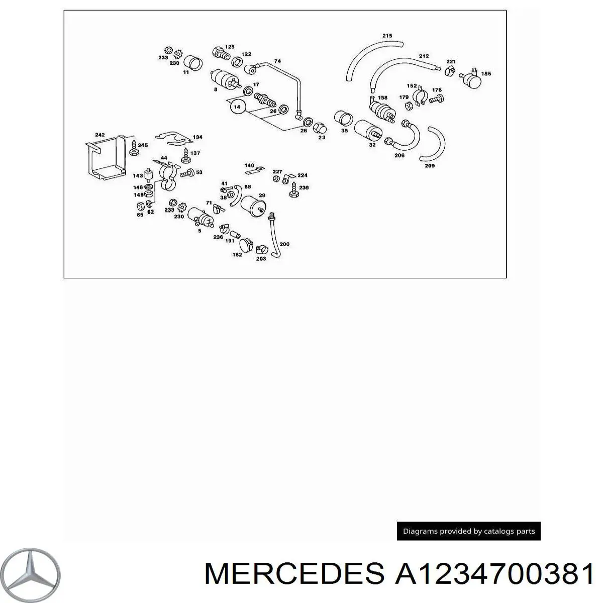  Mercedes A1234700381 precio, desde 153,69 EUR