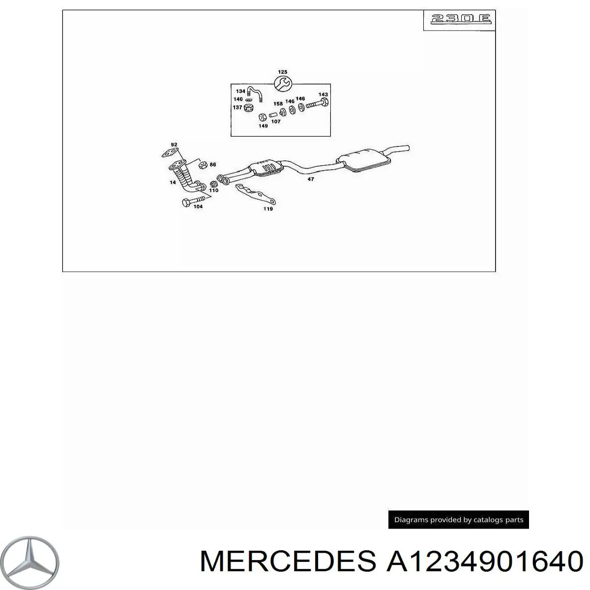  Mercedes A1234901640 precio, desde 105,72 EUR