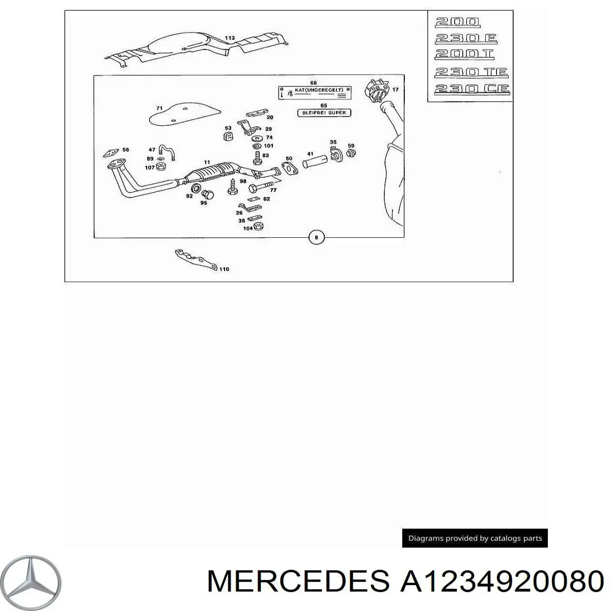 Junta de tubo de escape Mercedes A1234920080 precio, desde 4,29 EUR
