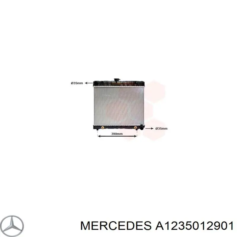 A1235012901 Mercedes radiador