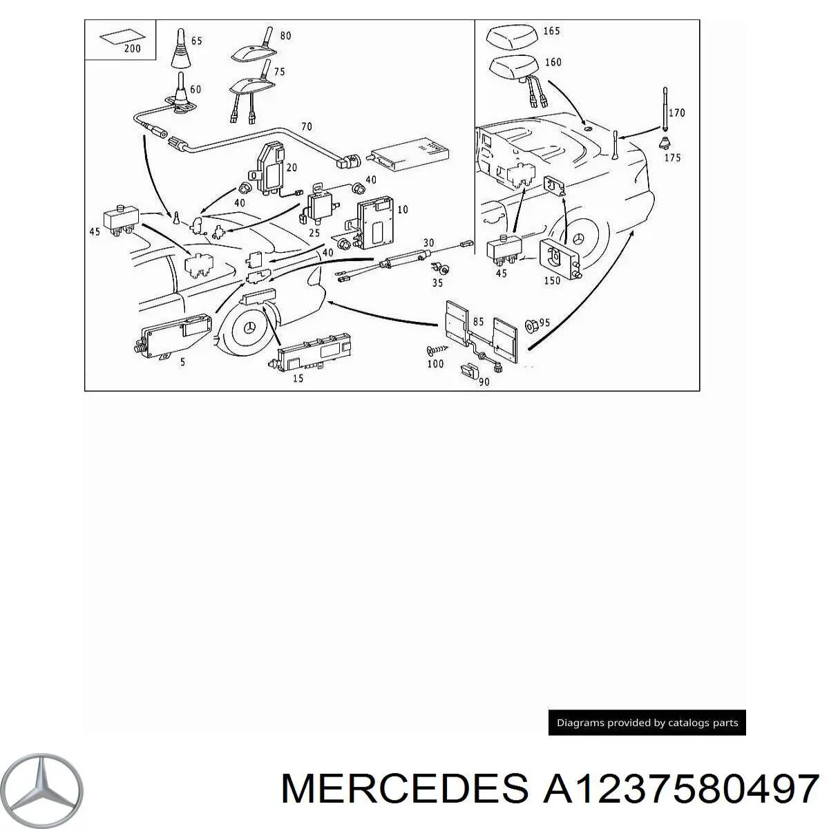  Mercedes A1237580497 precio, desde 5,14 EUR