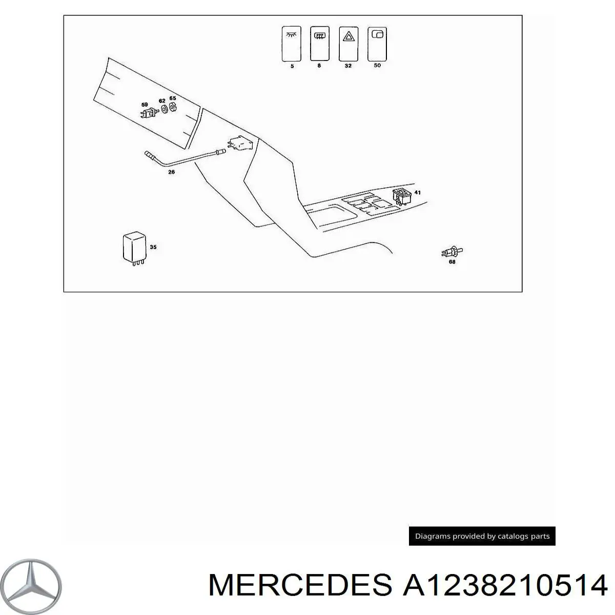  Mercedes A1238210514 precio, desde 4,69 EUR