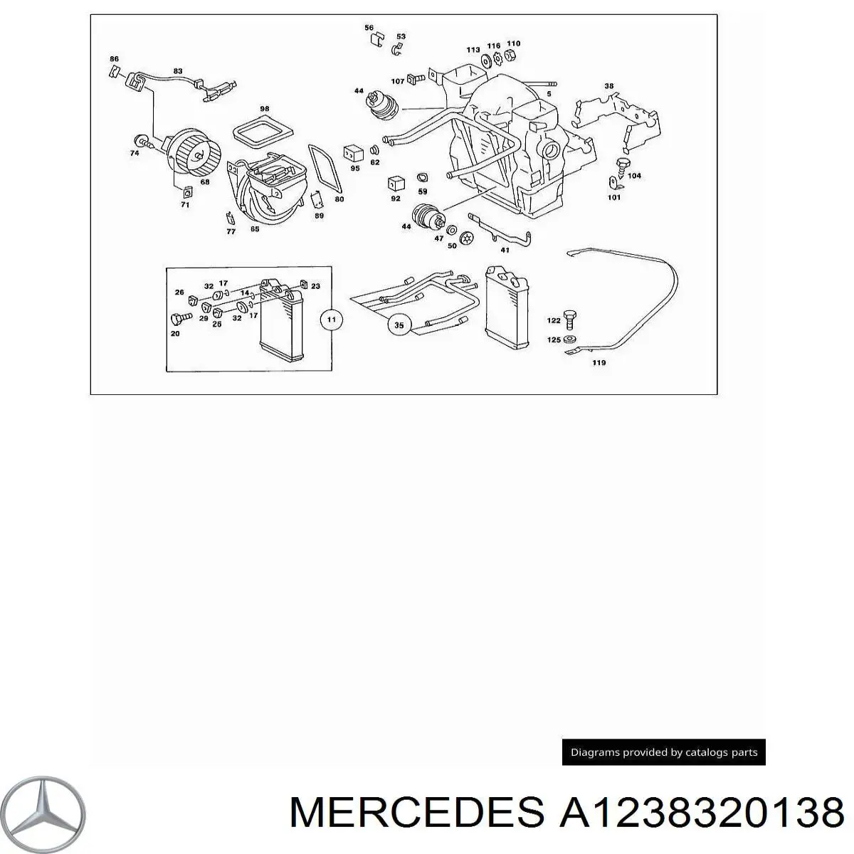  Mercedes A1238320138 precio, desde  