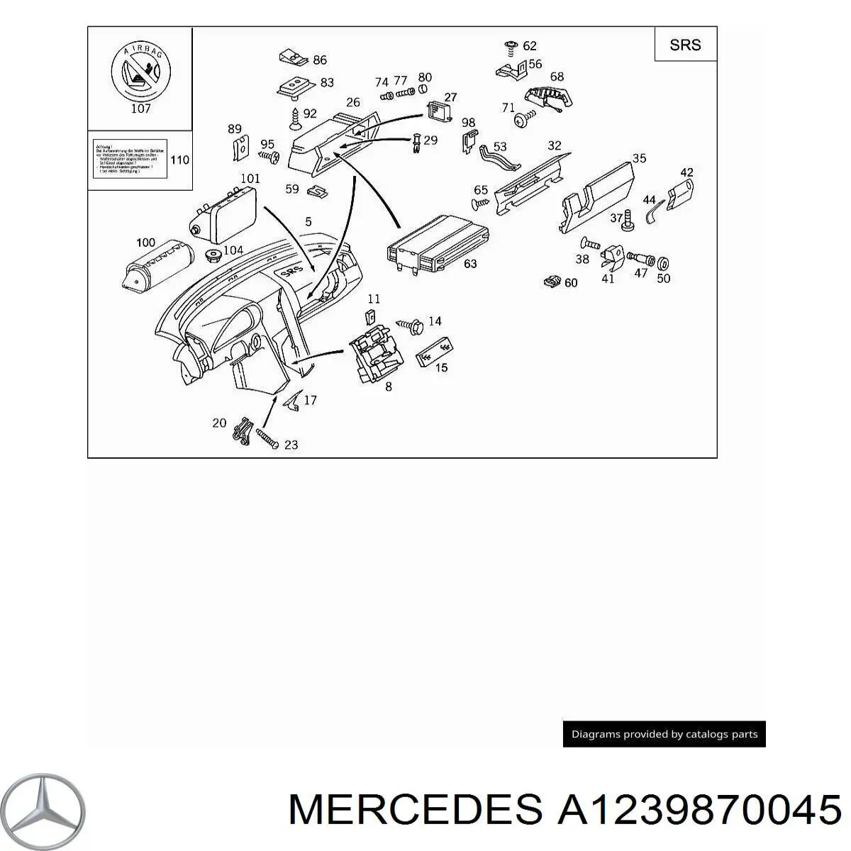 A1239870045 Mercedes 