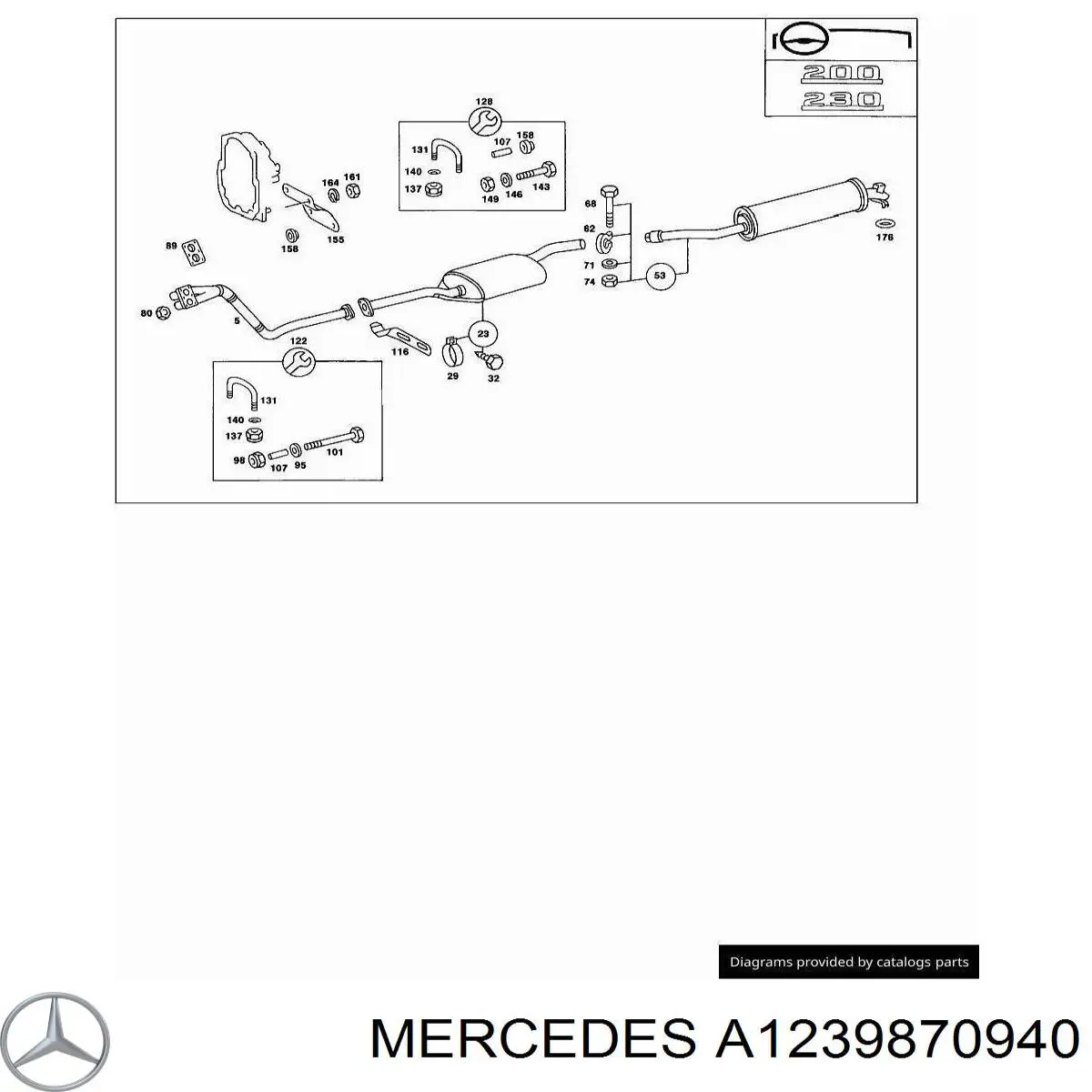  Mercedes A1239870940 precio, desde 1,33 EUR