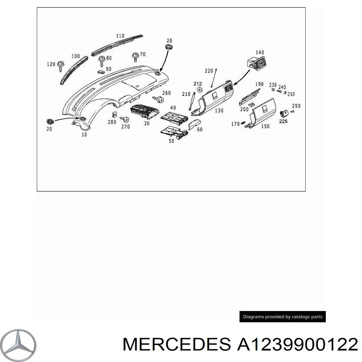  Mercedes A1239900122 precio, desde 2,99 EUR
