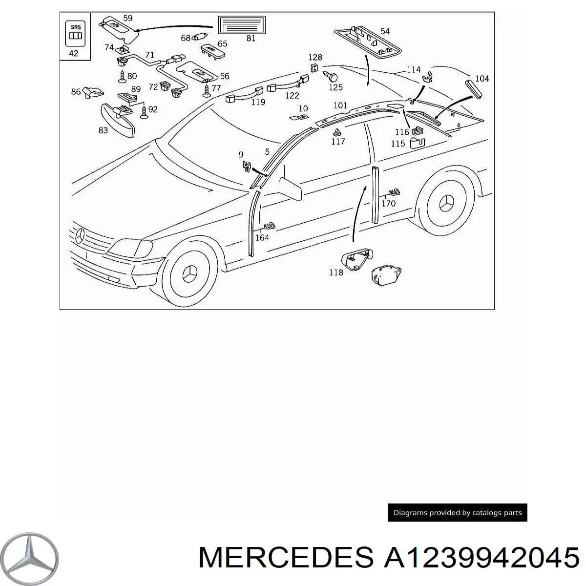  Mercedes A1239942045 precio, desde 2,04 EUR