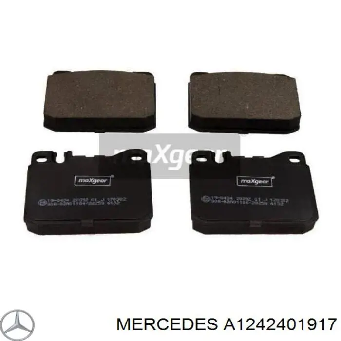 A1242401917 Mercedes soporte de motor, izquierda / derecha