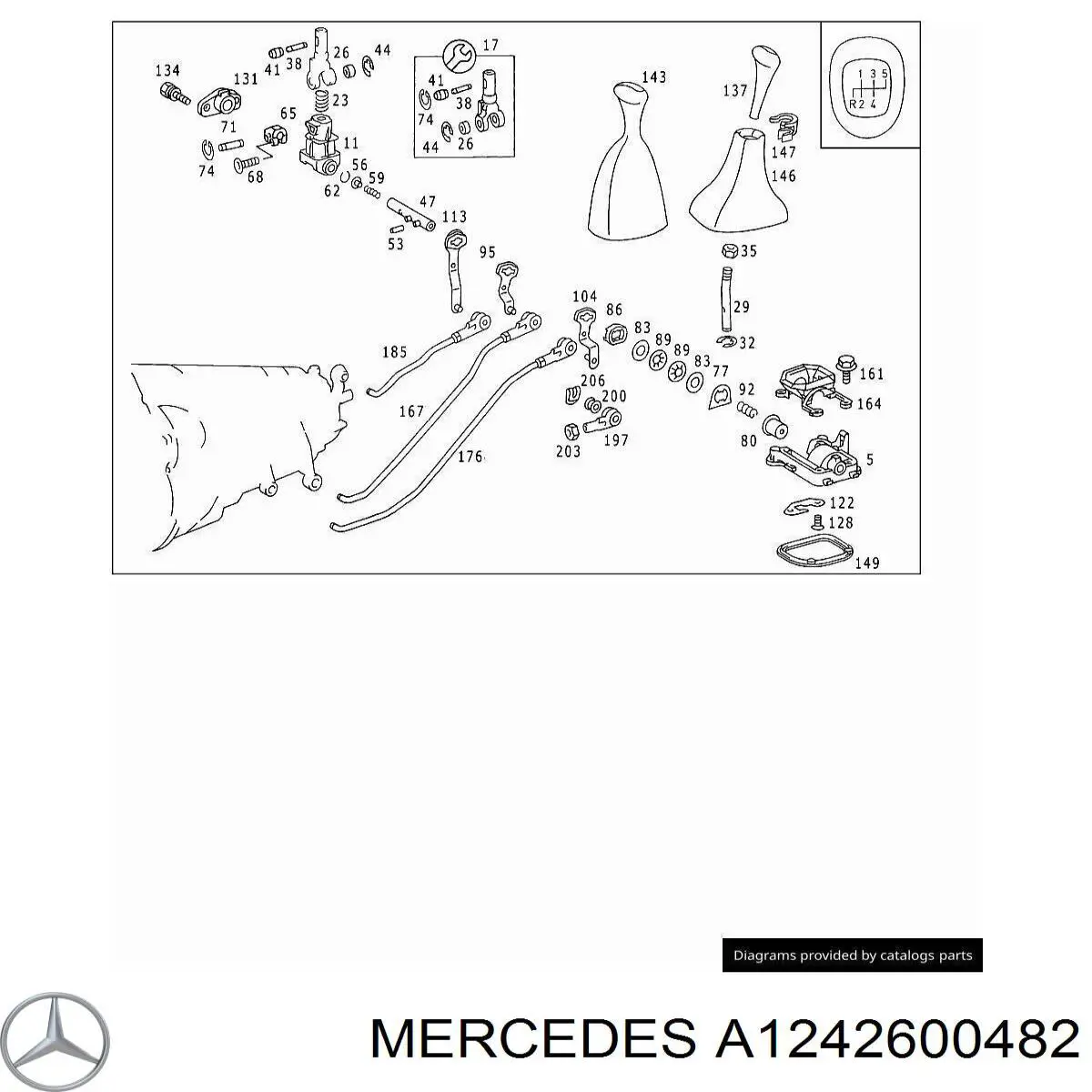  Mercedes A1242600482 precio, desde 124,42 EUR