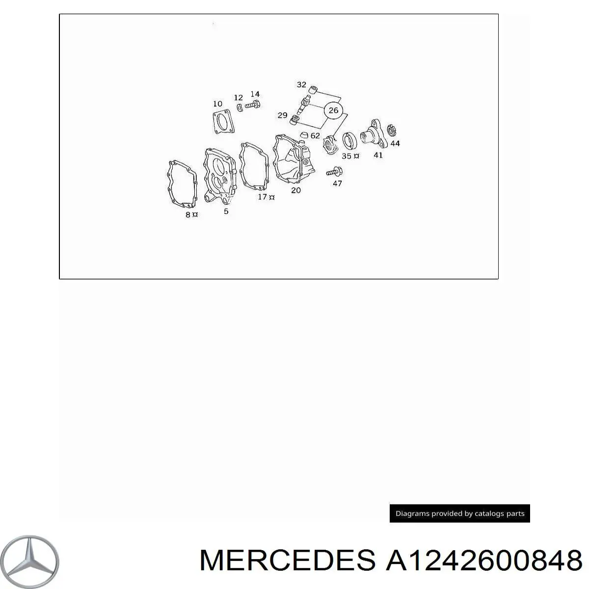 A1242600848 Mercedes corona dentada de velocímetro