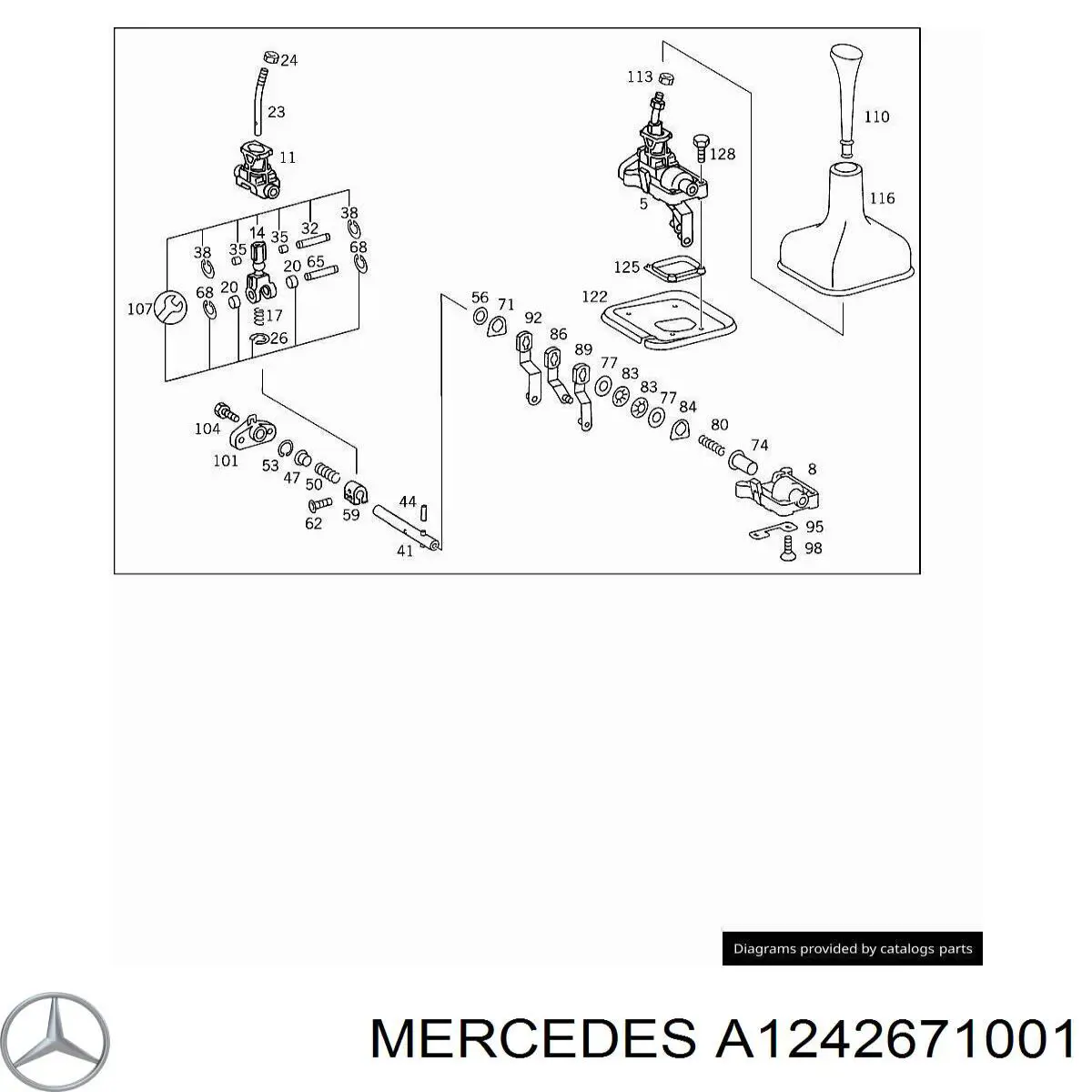  Mercedes A1242671001 precio, desde 25,97 EUR