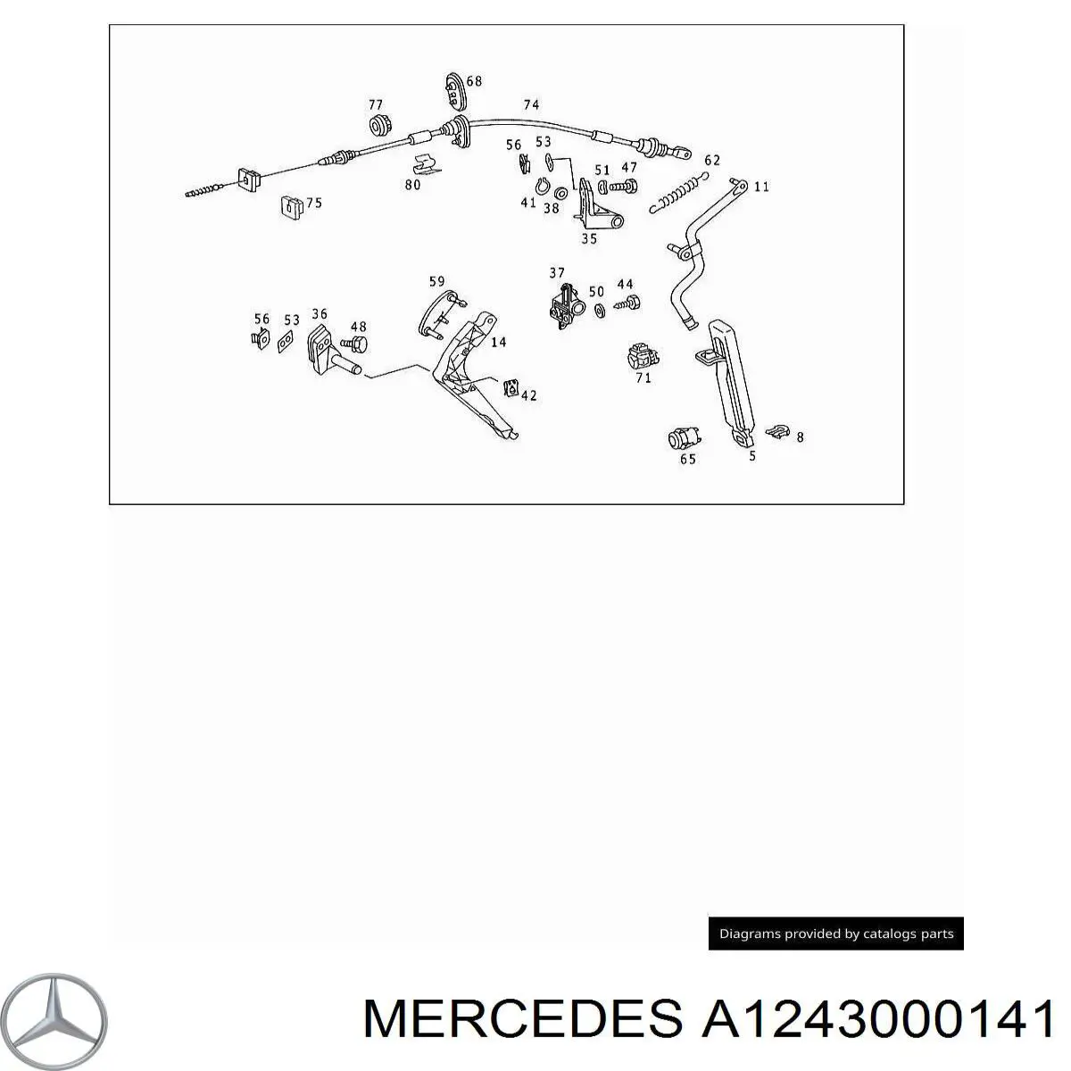  Mercedes A1243000141 precio, desde 24,56 EUR
