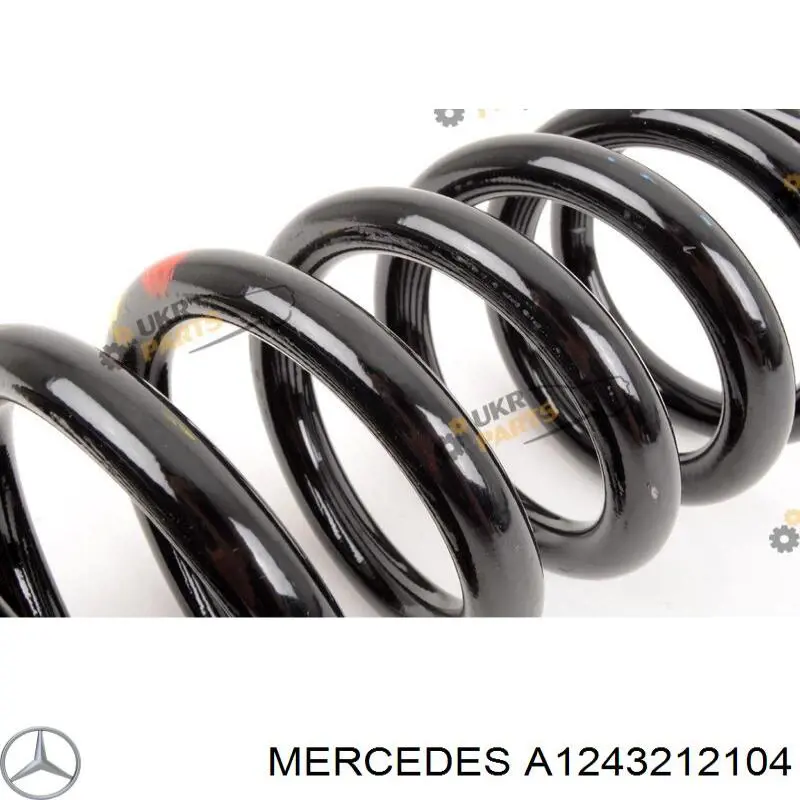 A1243212104 Mercedes muelle de suspensión eje delantero
