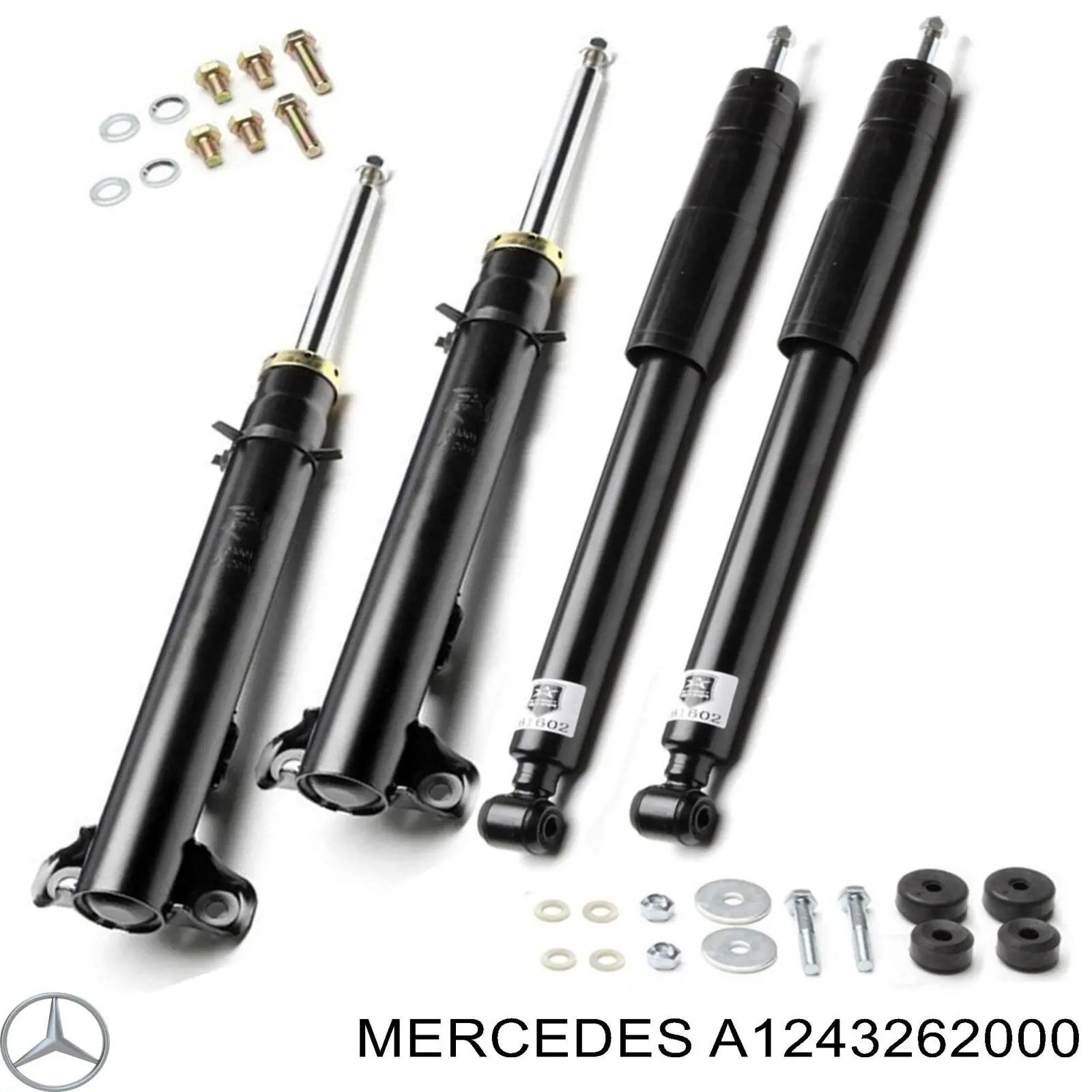 Amortiguador trasero A1243262000 Mercedes