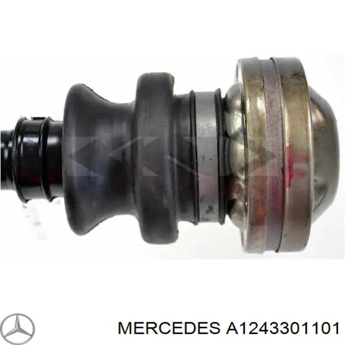 1243301101 Mercedes árbol de transmisión delantero derecho