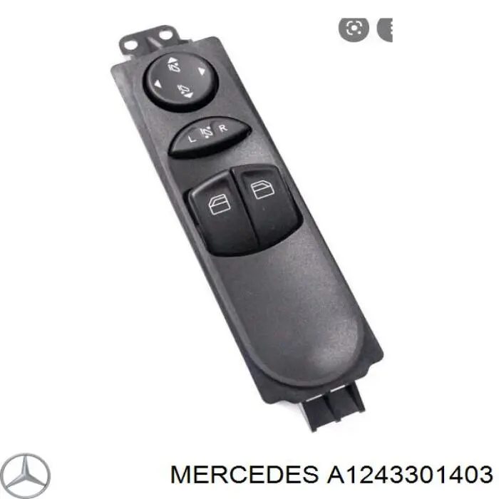 1243301403 Mercedes barra de acoplamiento completa izquierda
