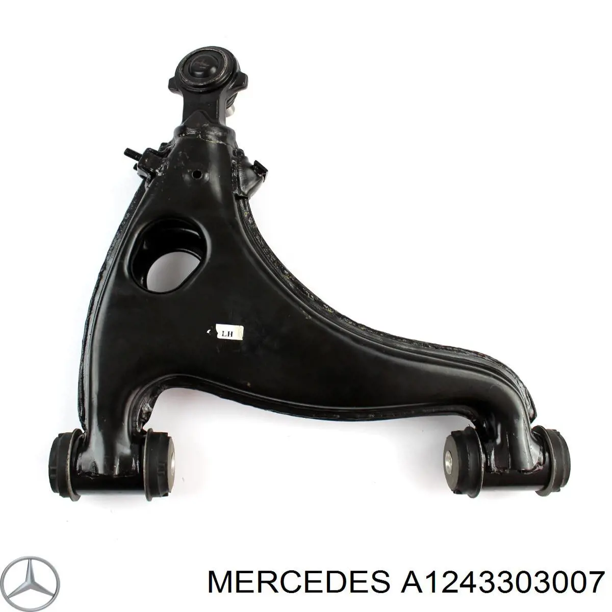 Brazo inferior izquierdo de la suspensión delantera A1243303007 Mercedes
