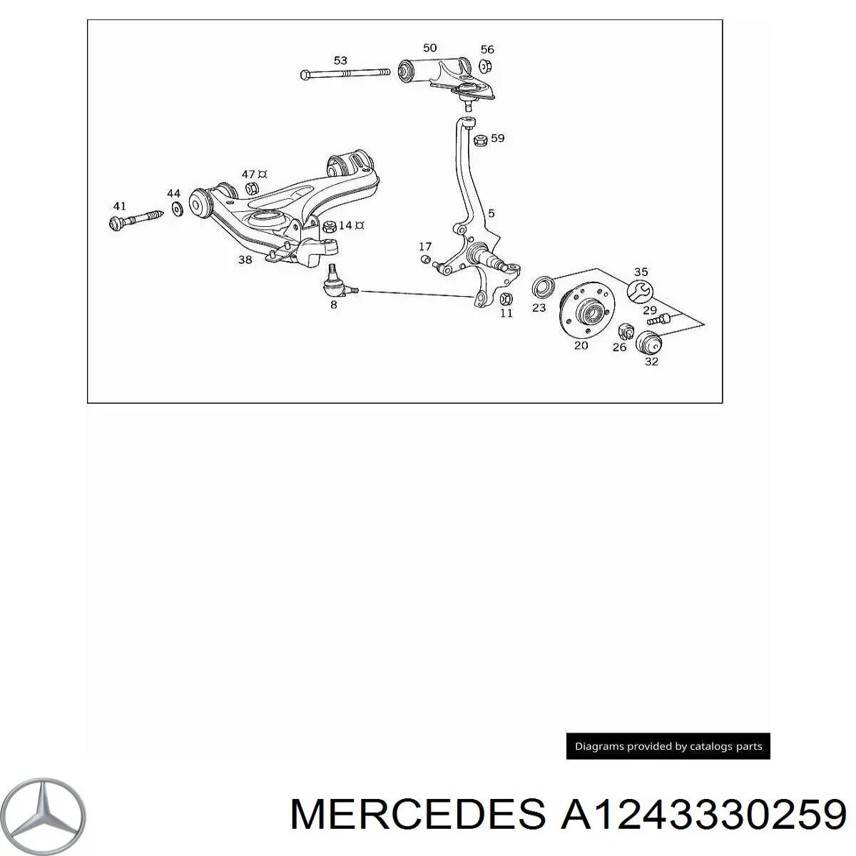  Mercedes A1243330259 precio, desde 20,96 EUR