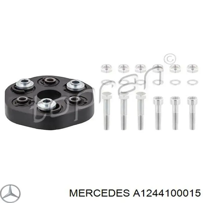 Acoplamiento elástico delantero del cardán Mercedes A1244100015 precio, desde 44,54 EUR