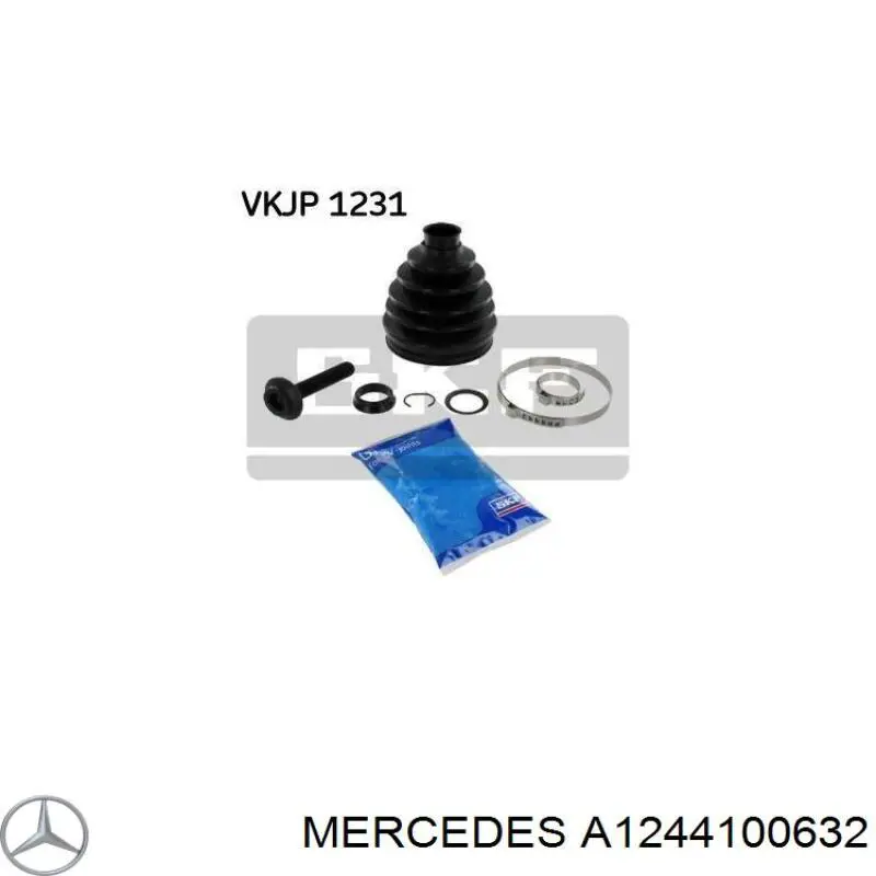 Buje centrador del eje de transmisión Mercedes A1244100632 precio, desde 34,33 EUR