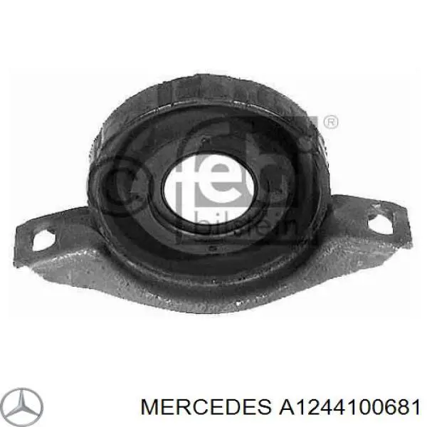 A1244100681 Mercedes soporte central externol de eje de transmision