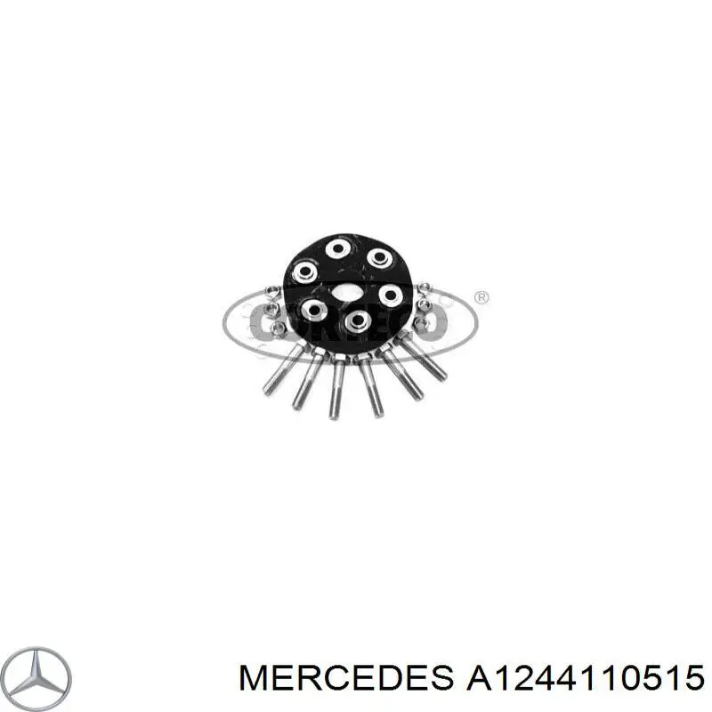 Acoplamiento elástico delantero del cardán A1244110515 Mercedes