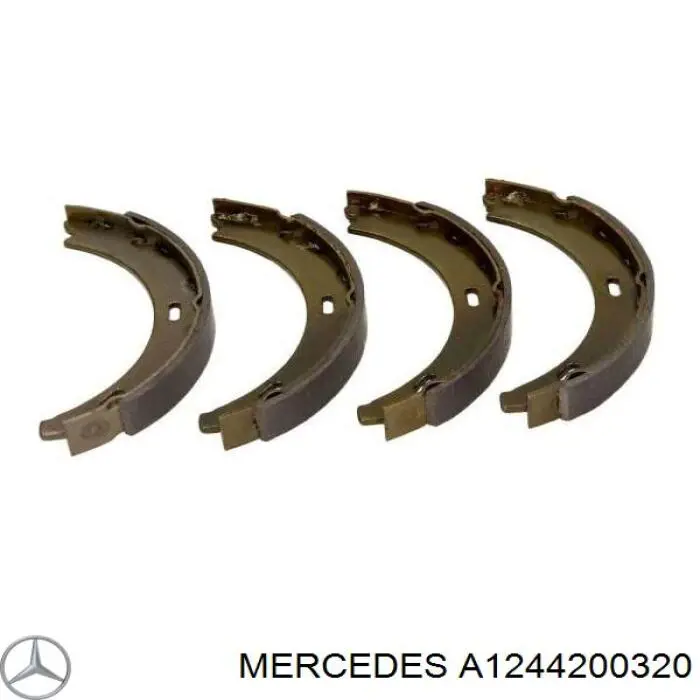 Juego de zapatas de frenos, freno de estacionamiento Mercedes E C124
