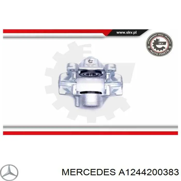 Pinza de freno trasera derecha A1244200383 Mercedes