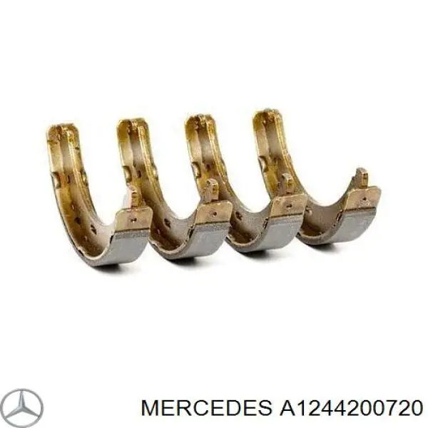 Comprar A1244200720 Mercedes Juego de zapatas de frenos, freno de estacionamiento