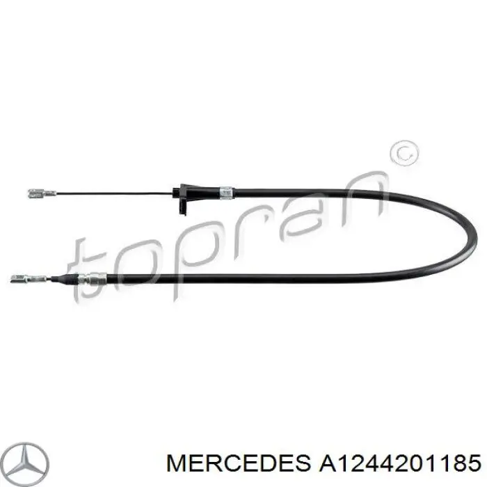 A1244201185 Mercedes cable de freno de mano trasero derecho/izquierdo