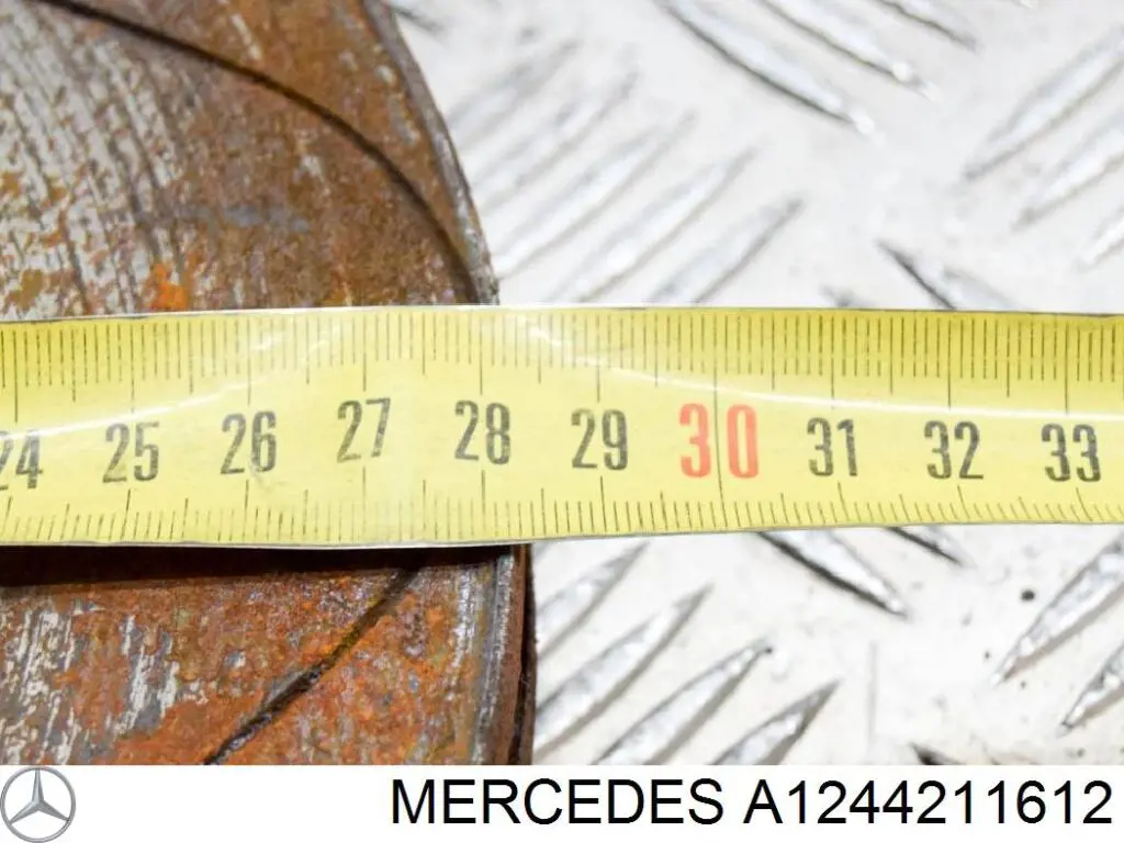 Disco de freno delantero Mercedes A1244211612