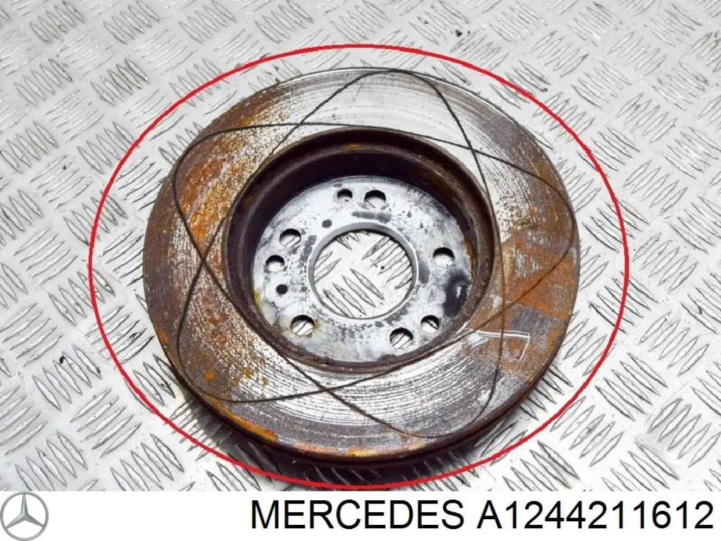 A1244211612 Mercedes disco de freno delantero