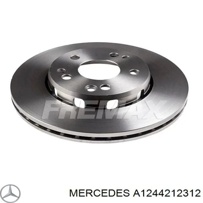 A1244212312 Mercedes disco de freno delantero