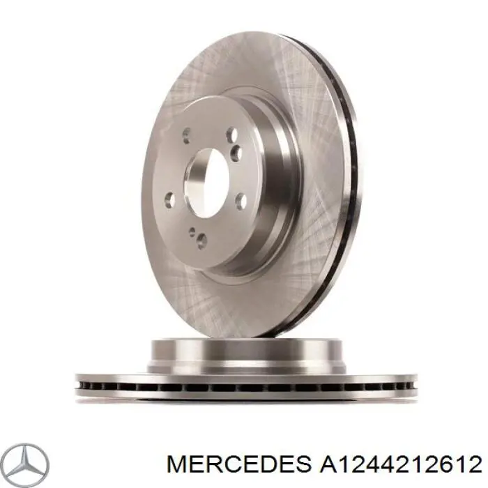A1244212612 Mercedes disco de freno delantero