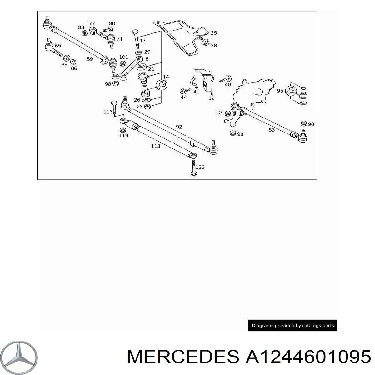 A1244601095 Mercedes 