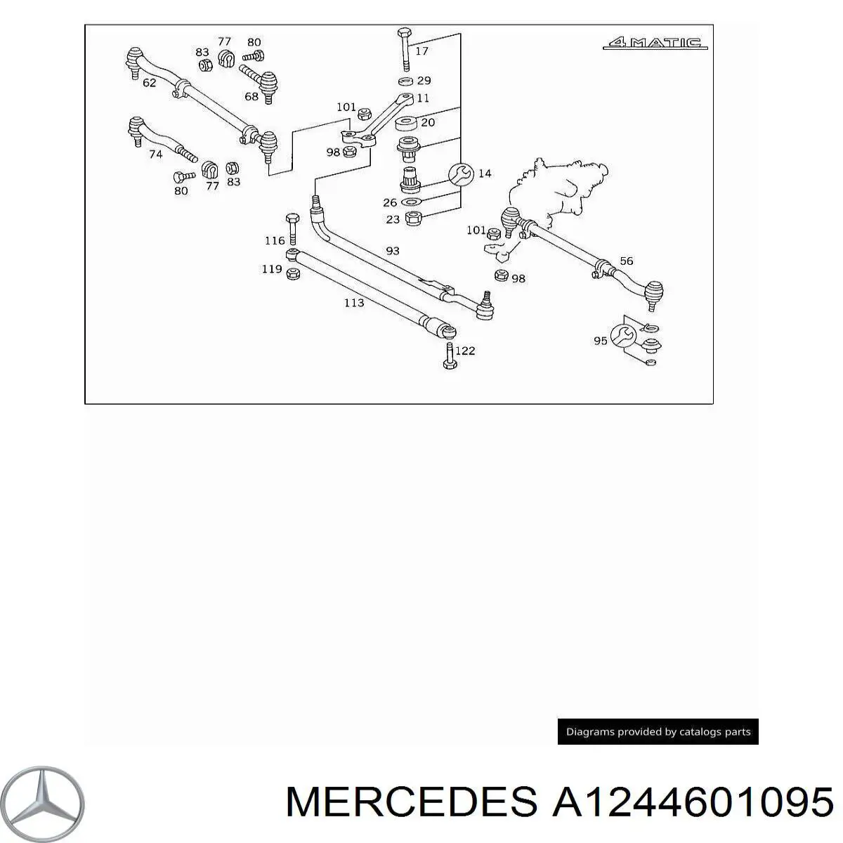  Mercedes A1244601095 precio, desde 65,54 EUR