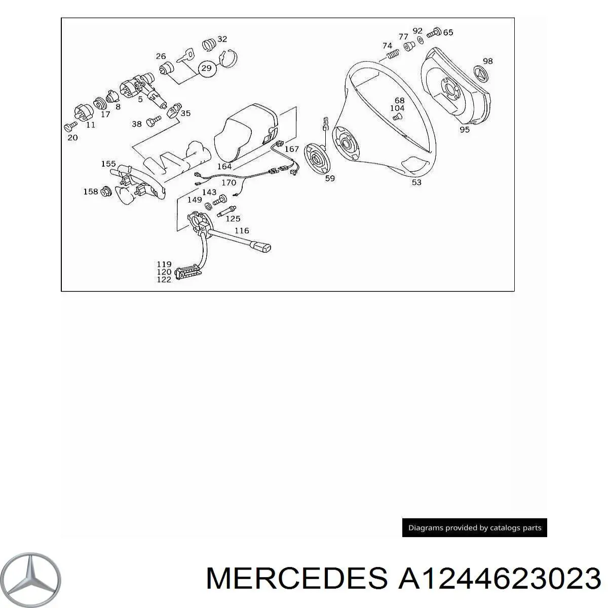  Mercedes A1244623023 precio, desde 15,27 EUR