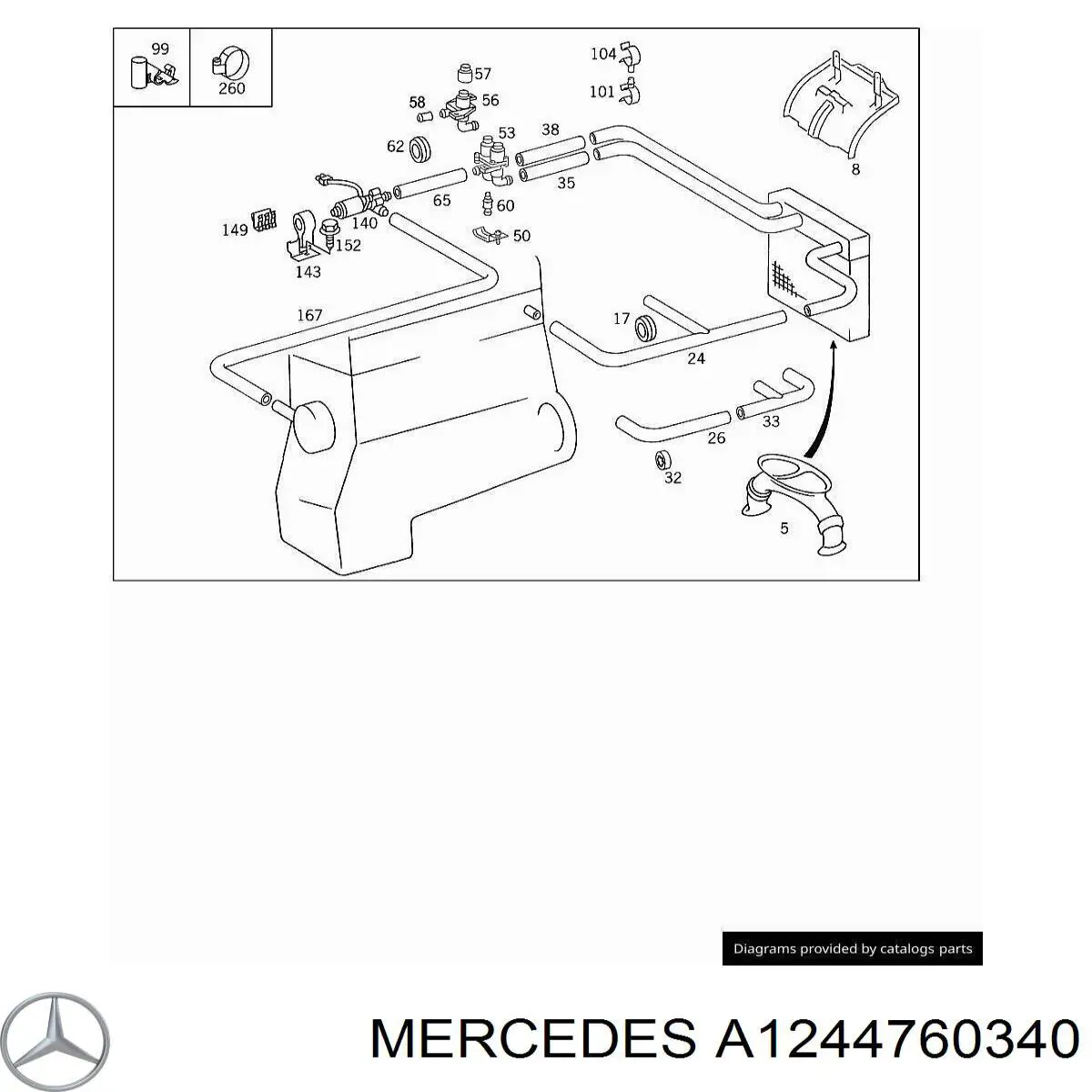 Comprar A1244760340 Mercedes 