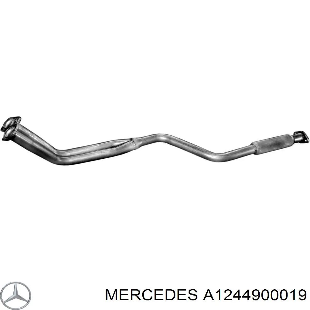 Comprar A1244900019 Mercedes Tubo de admisión del silenciador de escape delantero
